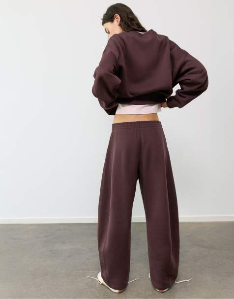 Pull&Bear - Set van sweatstof in bruin - view 1