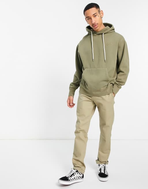 Pull Bear set washed hoodie in khaki