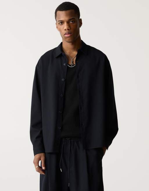 Pull&Bear shirt in navy (part of a set)