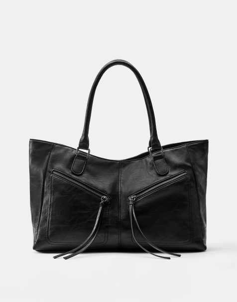 Pull&Bear Shopper bag in black - view 1