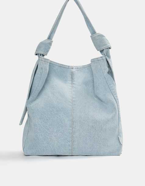Pull&Bear - Shopper blu in denim - view 1