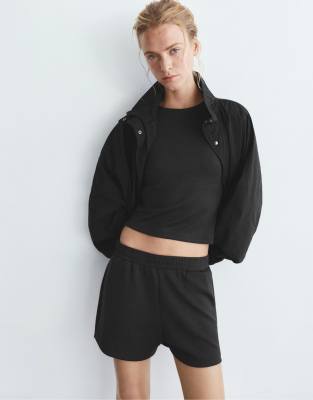 Pull & Bear - Short de sport - Noir