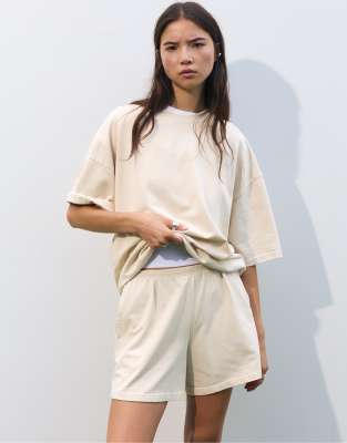 Short de survtement - Beige - Pull & bear - Modalova