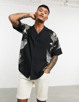 pull and bear short sleeve shirt