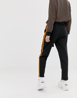 pinstripe tie waist trousers