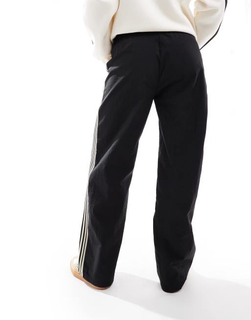 【BAON】Herdy Nylon Banding Side Snap Wide Jogger Pants San San Gear - Side Snap Pants - Black | T.T.O.O