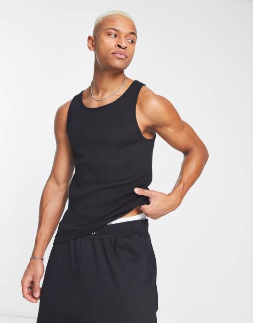 Pull&Bear singlet in black