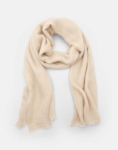 Pull&Bear - Sjaal van chiffon in beige - view 1