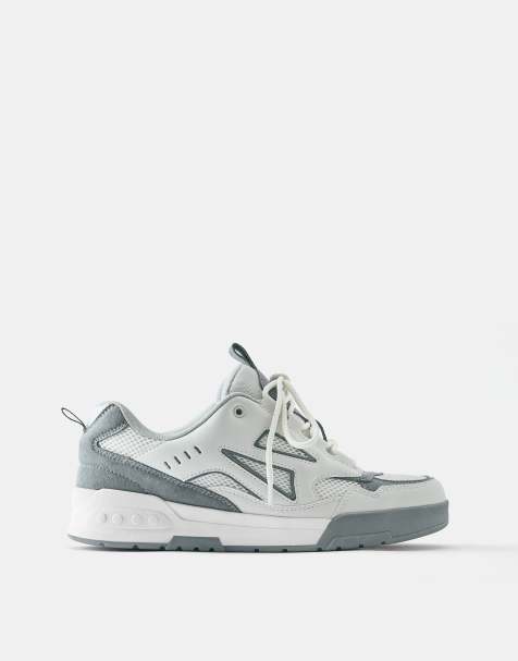 Pull&Bear Skate-Sneaker in Weiß - view 1