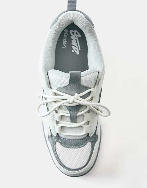 Pull&Bear Skate trainers in white, 4 of 4