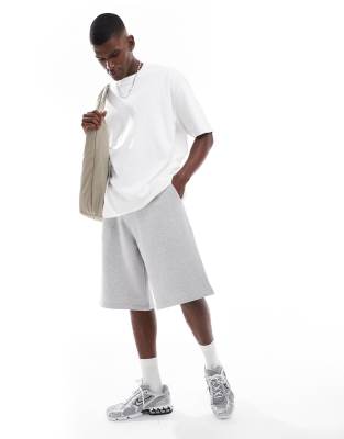 Weekday Simon scuba jersey shorts in black