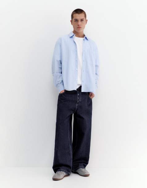 Pull&Bear – Skater-Jeans in Blau - view 1