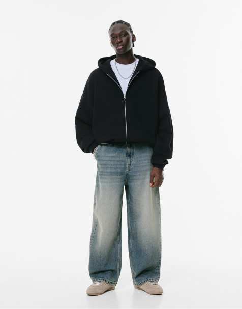 Pull&Bear Skater jeans in neon blue - view 1