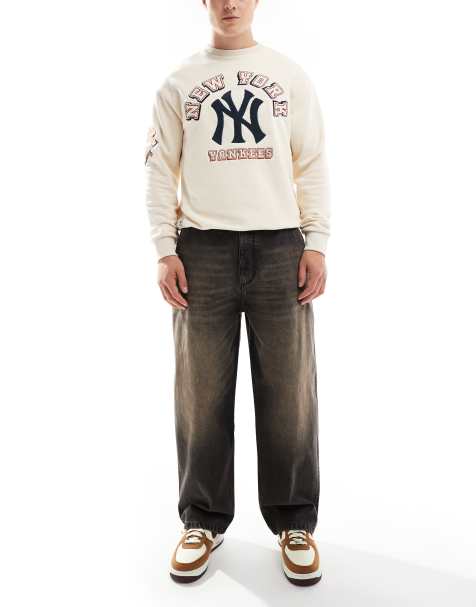 Pull&Bear – Skater-Jeans in verwaschenem Braun - view 1