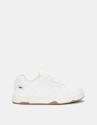 Pull & Bear - Skater-Sneaker in Weiß