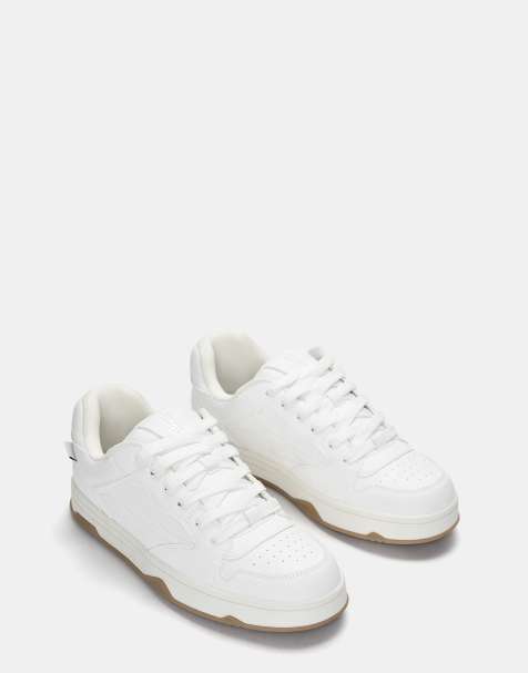 Pull&Bear skater sneakers in white - view 1