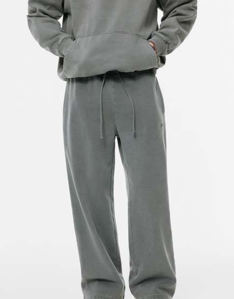 Pull&Bear Skater tracksuit bottoms in grey - view 1
