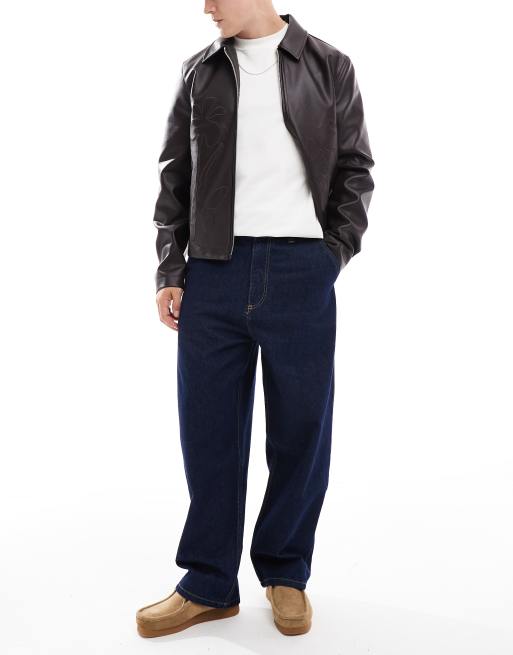 Pull&Bear - Skaterjeans met wassing in blauw