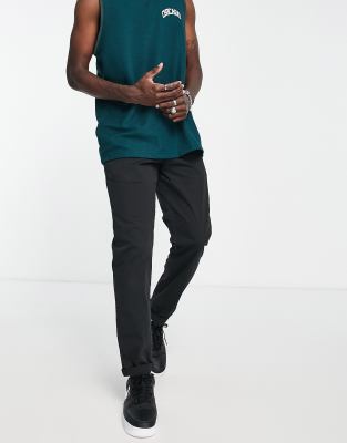 Pull&Bear skinny chinos in black - ASOS Price Checker