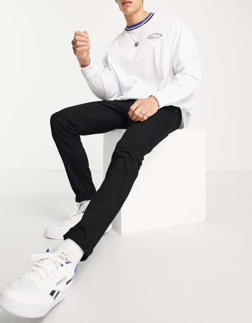Pull&Bear - Skinny-jeans i sort