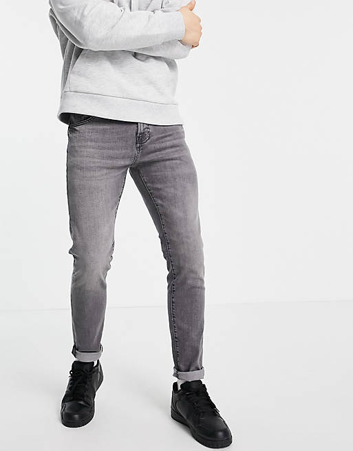 Pull&Bear skinny jeans in light grey