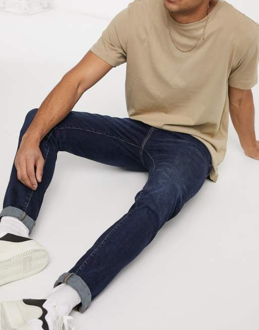 Pull&Bear skinny jeans in navy blue