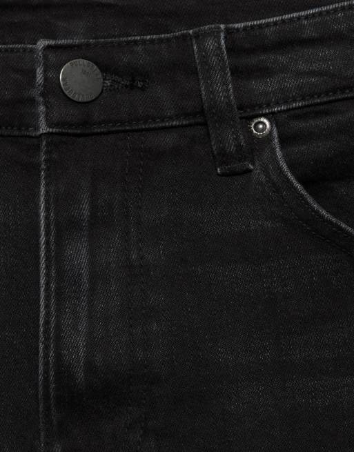 Pull&Bear skinny jeans in vervaagd zwart, 6 van 7