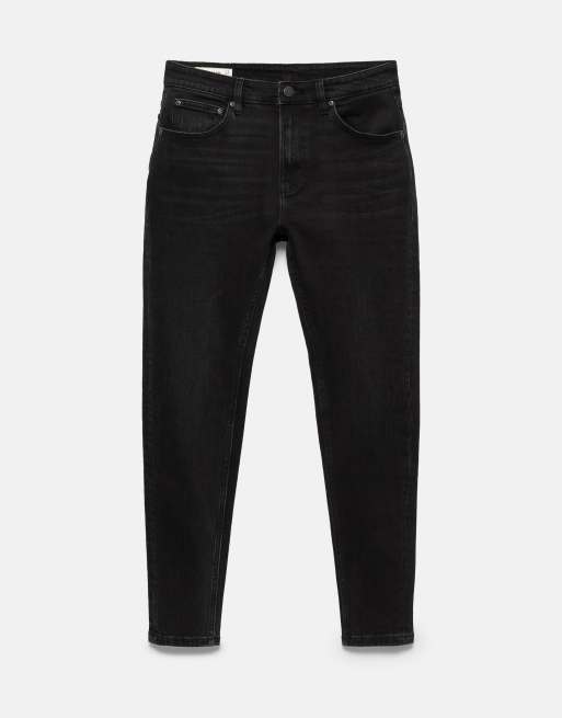 Pull&Bear Skinny Jeans in verwaschenem Schwarz, 5 von 7
