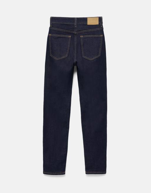 Pull&Bear skinny jeans met hoge taille in navy, 7 van 7