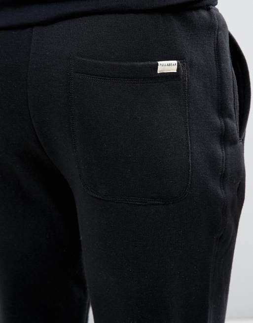 Pull Bear Skinny Sweatpants In Black