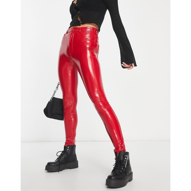 Red Vinyl Pants | vlr.eng.br