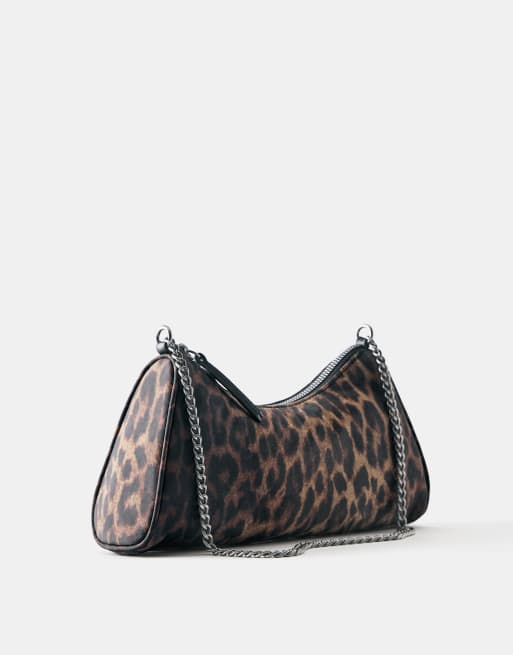 Pull&Bear skuldertaske med leopardprint, 3 af 4