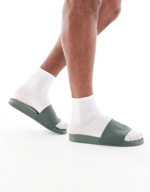 Pull&Bear sliders in khaki