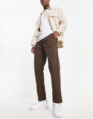 Pull&Bear slim chinos in brown exclusive at ASOS | ASOS