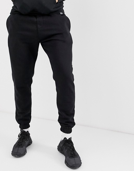 Pull&Bear slim fit co-ord joggers in black