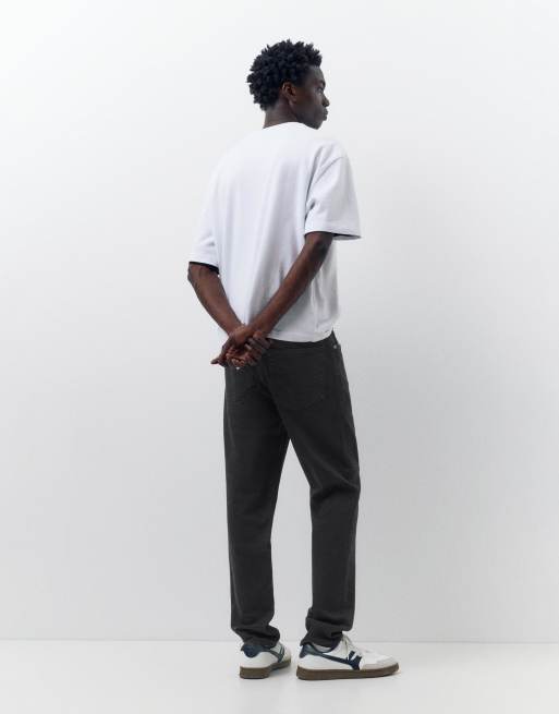 Pull&Bear Slim fit jeans in black, 2 of 4