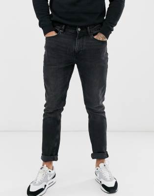 asos geschnittene dunkelgrau schmal