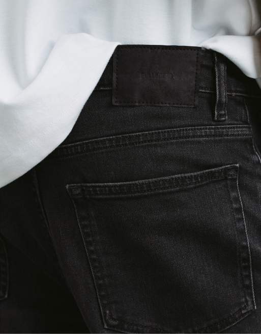 Pull&Bear Slim fit jeans in faded black, 5 of 7