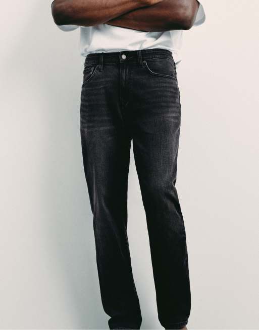 Pull&Bear Slim fit jeans in faded black, 7 of 7