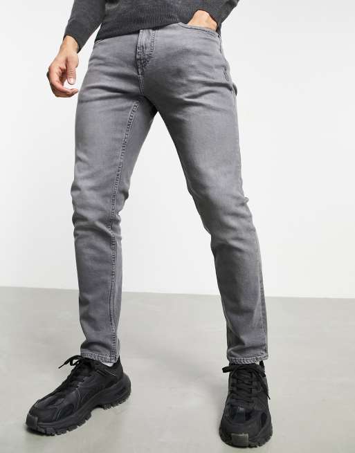 Pull&Bear slim fit jeans in grey ASOS