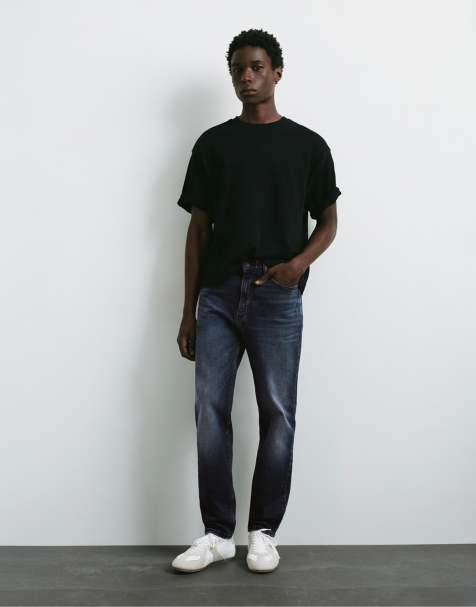 Pull&Bear - Slim-fit jeans in lavendelblauw - view 1