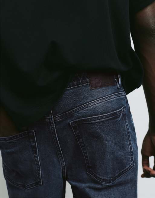 Pull&Bear - Slim-fit jeans in lavendelblauw, 5 van 7