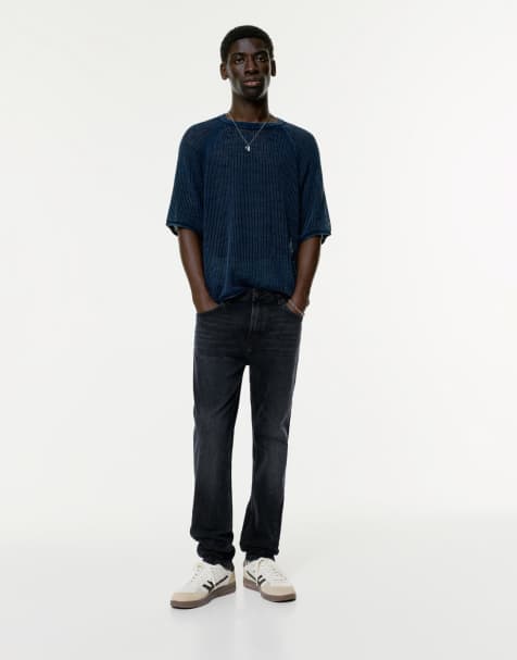 Pull&Bear Slim fit jeans in lavender blue - view 1