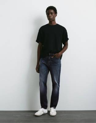 Pull & Bear Slim Fit Jeans In Blue