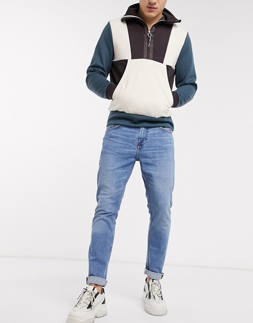 Pull&Bear slim fit jeans in light blue