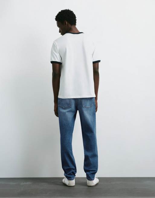 Pull&Bear Slim fit jeans in medium blue, 2 of 6