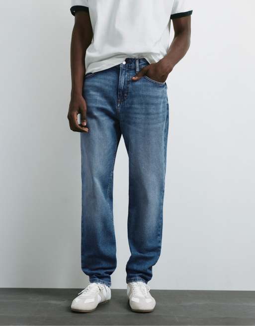 Pull&Bear Slim fit jeans in medium blue, 4 of 6