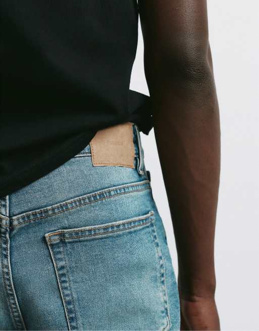 Pull&Bear Slim fit jeans in neon blue, 5 of 7