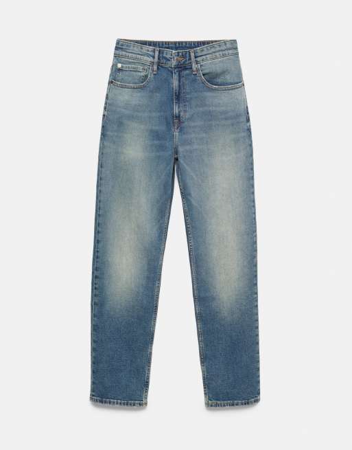 Pull&Bear Slim fit jeans in neon blue, 6 of 7