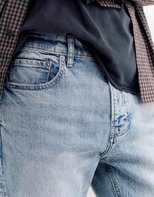 Pull&Bear Slim fit jeans in pale blue, 3 of 4